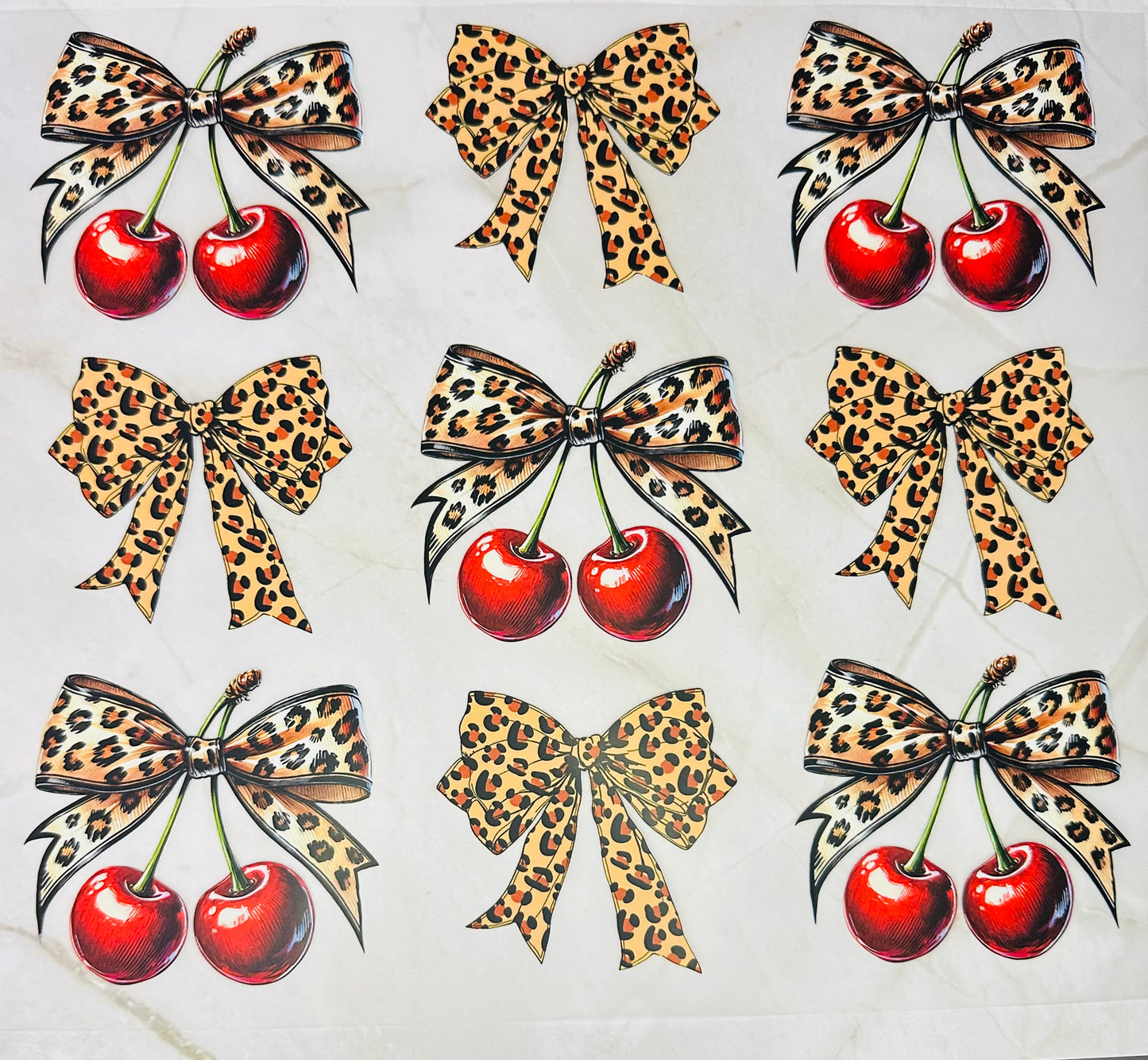 Cheetah Bows & Cherries