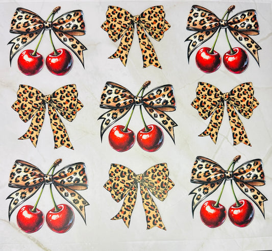 Cheetah Bows & Cherries