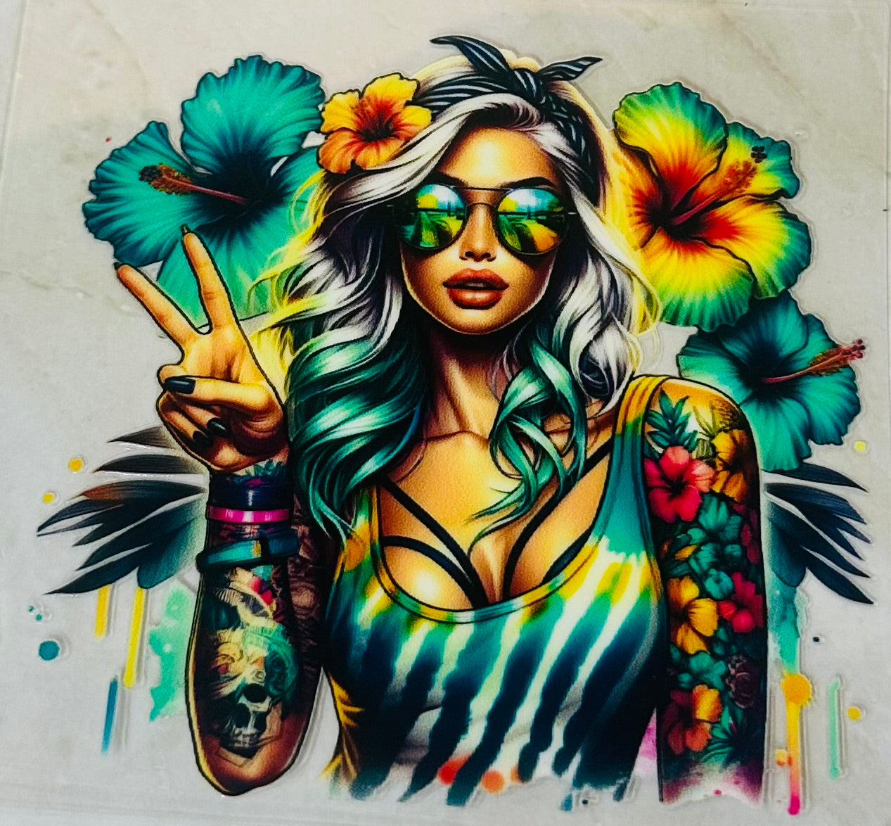 Tattoo girl Decal