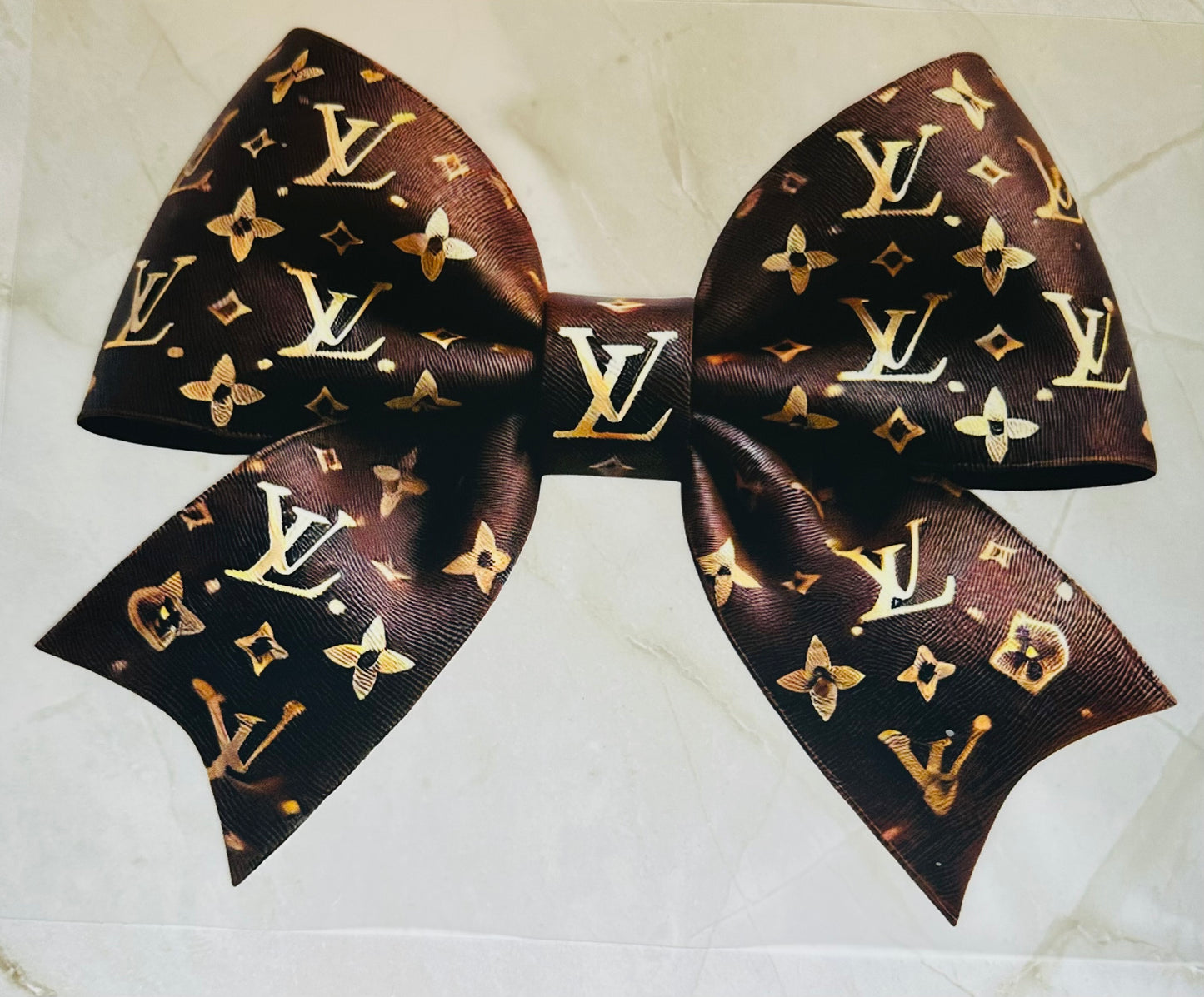 Brown LV Bow