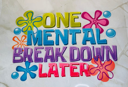 One Mental Breakdown Later
