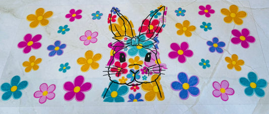 Easter Bunny and Flowers